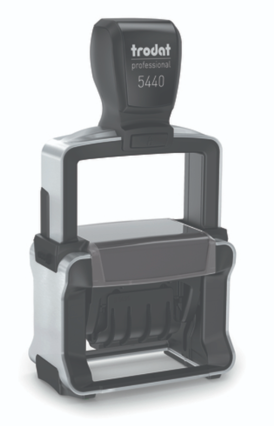 TRODAT #5440 - Self-inking date stamp with max. 4 lines of text