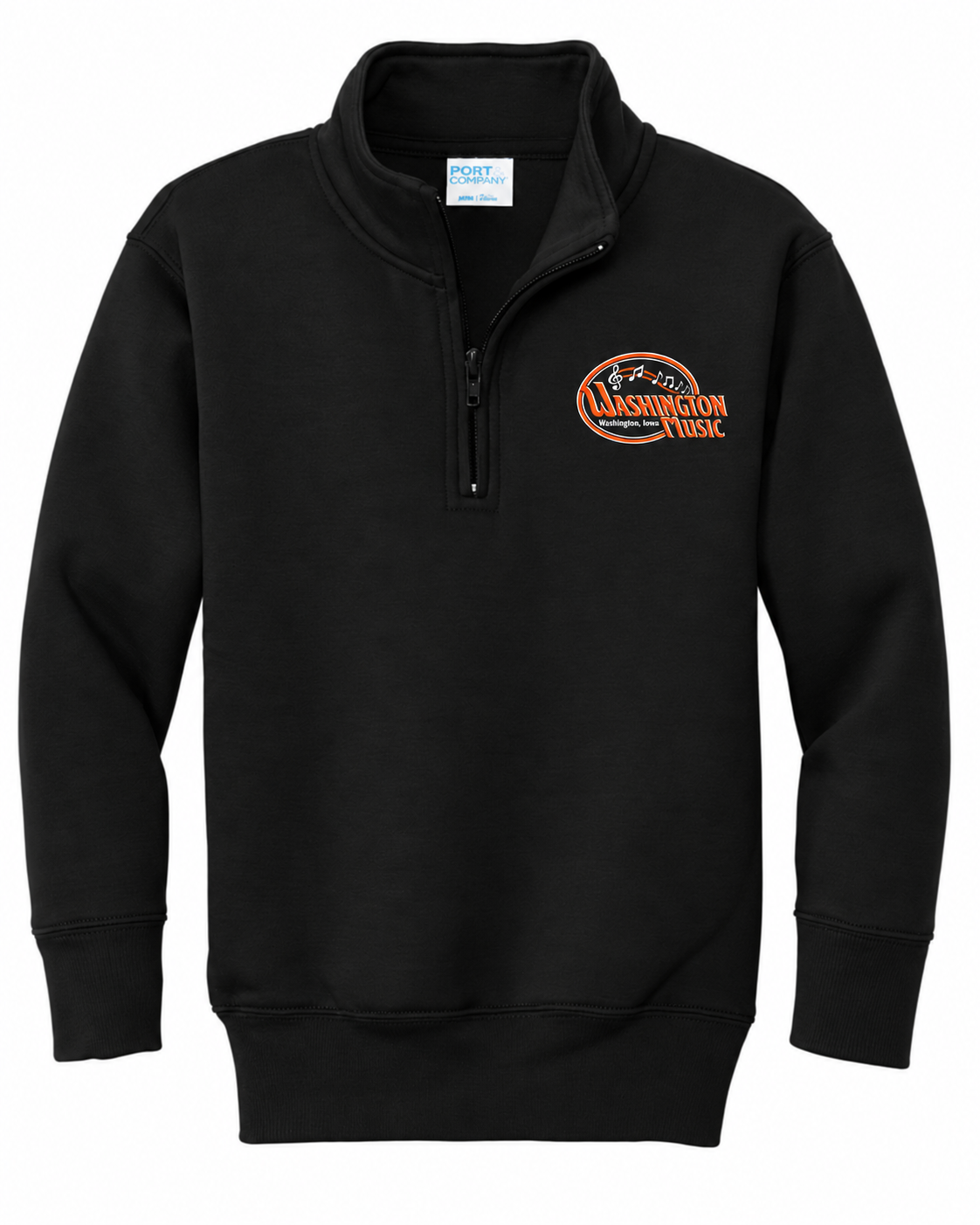 WASHINGTON MUSIC BOOSTERS - YOUTH Port & Co®  Core Fleece 1/4-Zip Pullover Sweatshirt